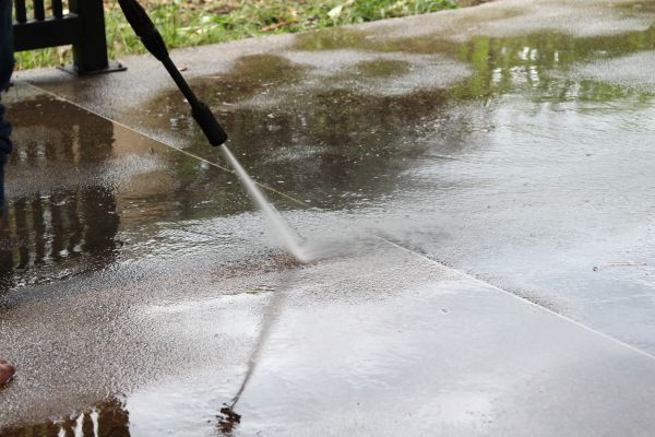 Concrete Deck Cleaning in Dawsonville
